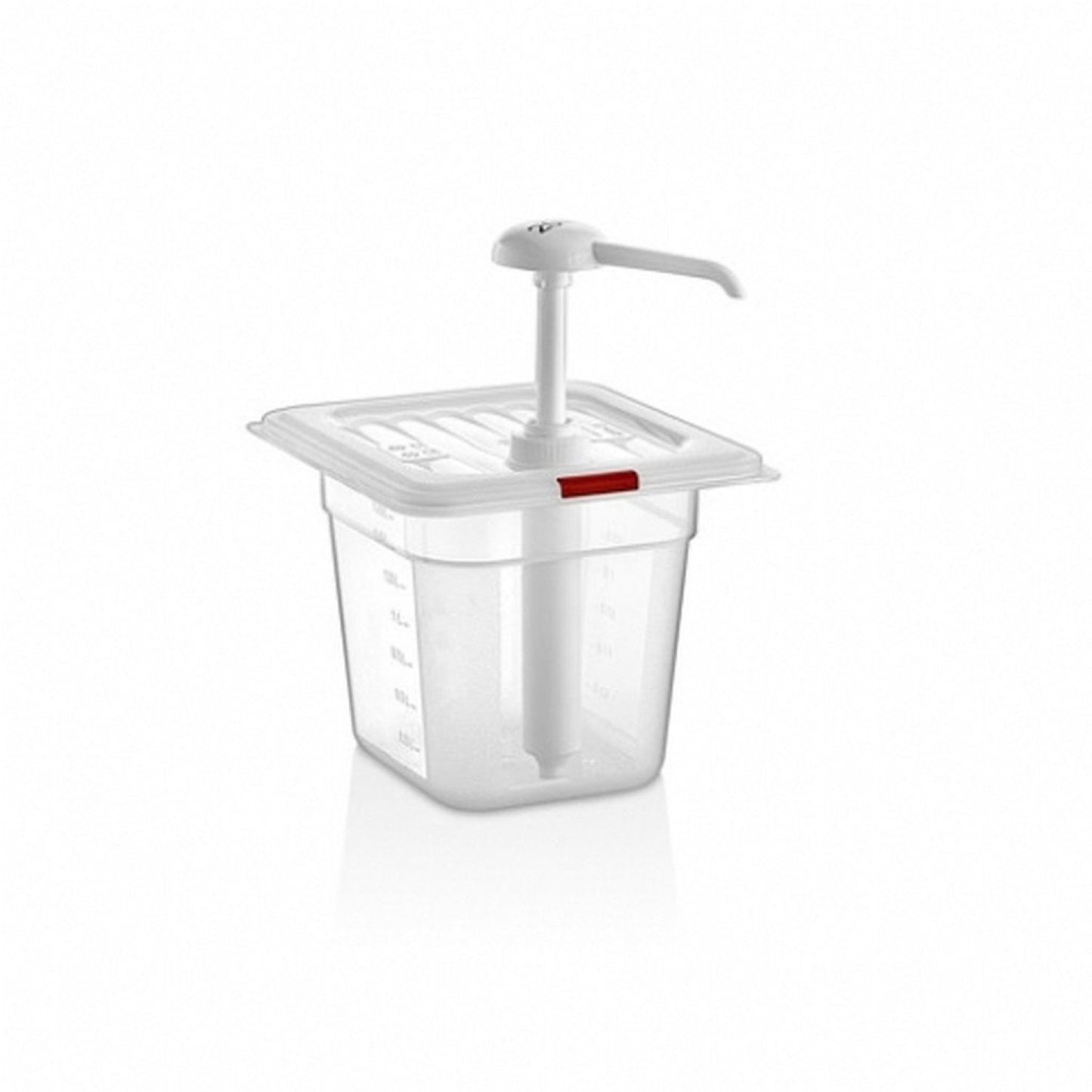 Ketchup Pump Dispenser GNPP 1/6 150 mm - GDK-02 - Clear